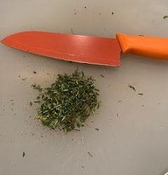 chopped herbs