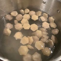 Boiling dumplings