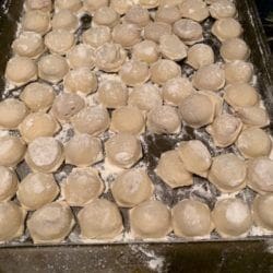 Finished dumplings