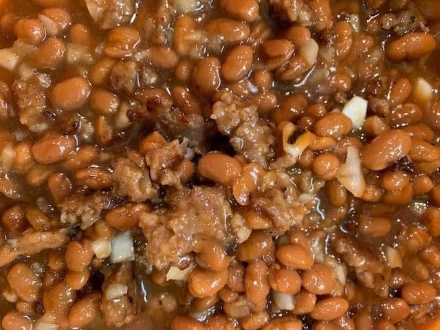 Baked Beans with Sausage - Cook Savor Celebrate