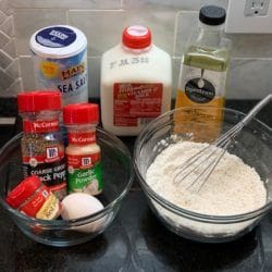 Fried Squash Ingredients