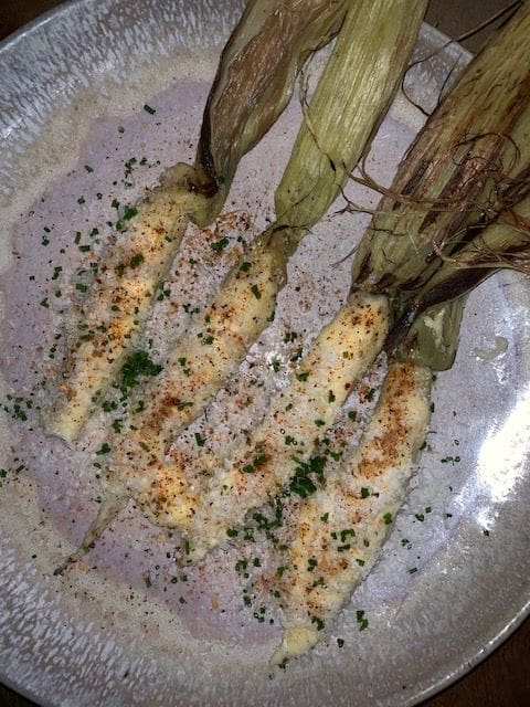 Young Corn with Hollandaise