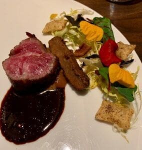 Temporis Miyazaki wagyu celery root apple red wine