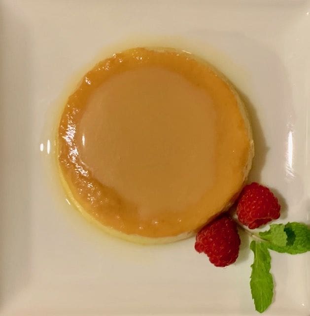 Argentinian Flan with Garnish