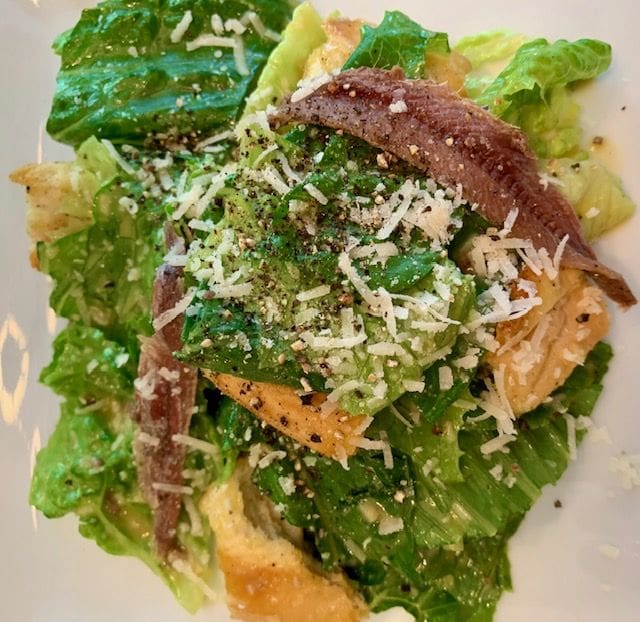 Plated Caesar Salad