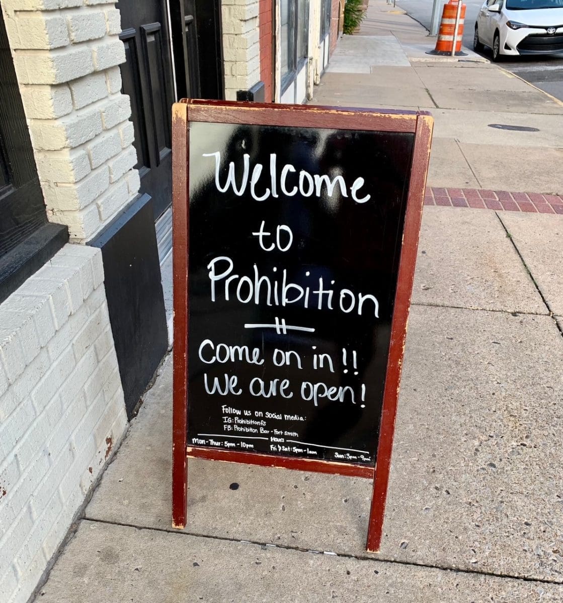 prohibition sign