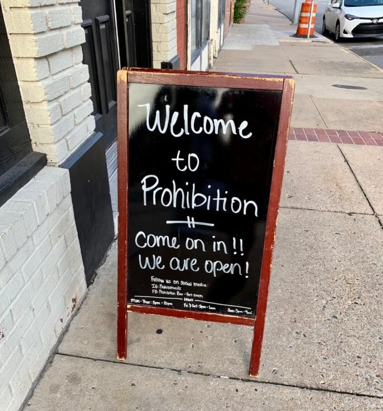 prohibition sign