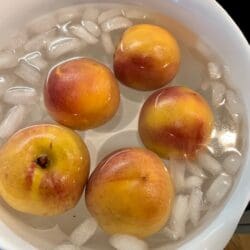 Iced Peaches