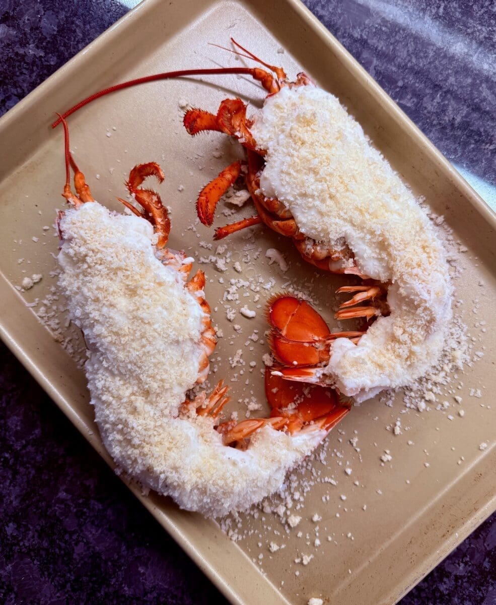 lobster thermidor ready to bake