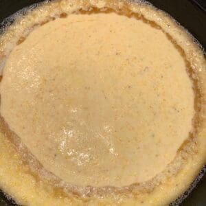 Cornbread ready to bake
