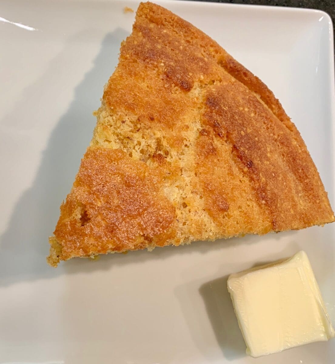 Slice of Skillet Cornbread