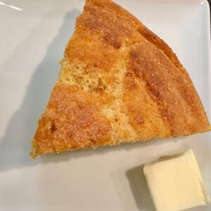 Slice of Skillet Cornbread