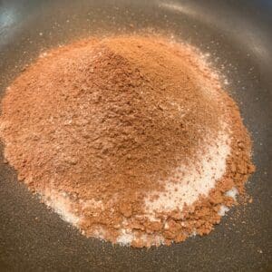 Chocolate gravy dry ingredients