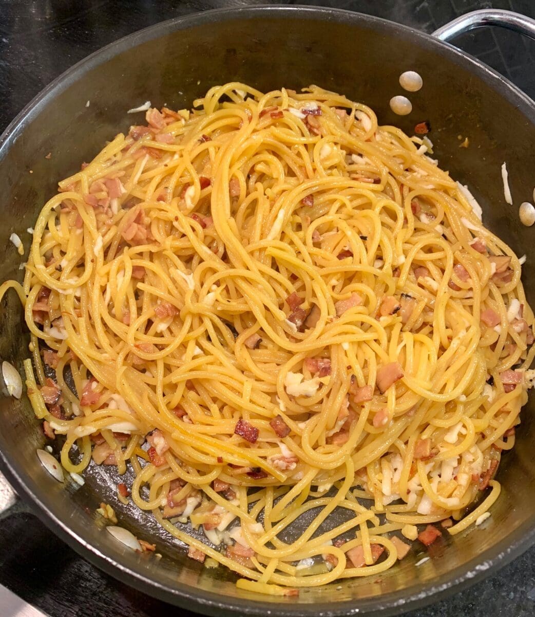 Final Cook spaghetti alla milanese