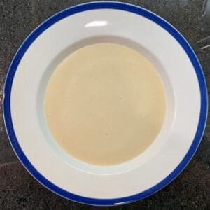 Cream of Garlic Soup done