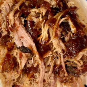Pulled pork with sauce
