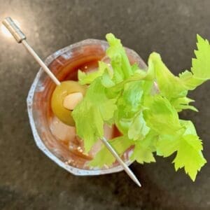 bloody mary top view