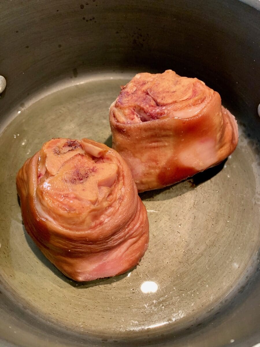 searing ham hocks