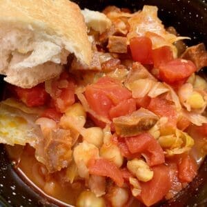 spanish chorizo and chickpea soup