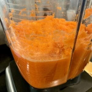 blending carrot