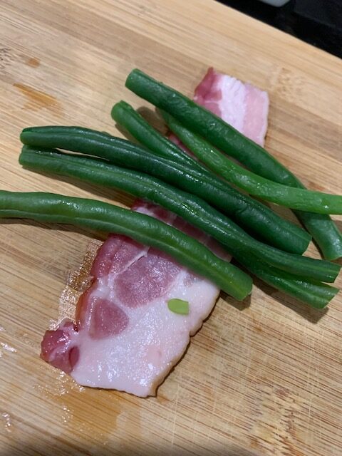 wrap beans with bacon