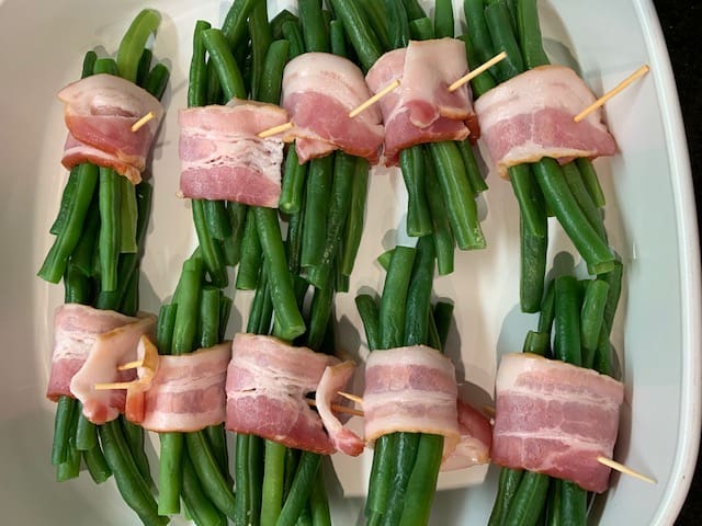 Green Bean Bundles with Bacon - Cook Savor Celebrate