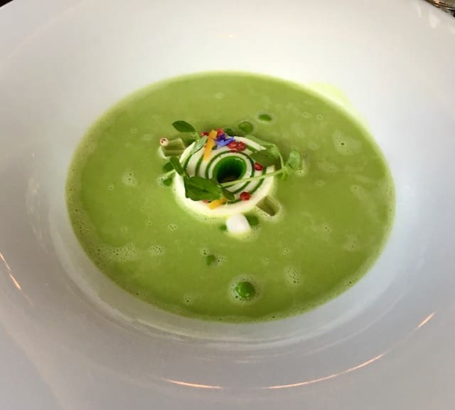 Bluestem spring pea soup