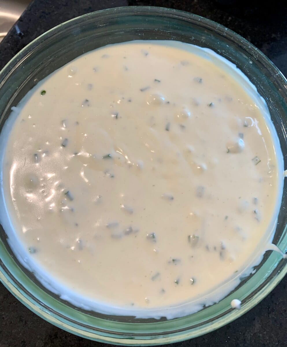 goat cheese filling finnished