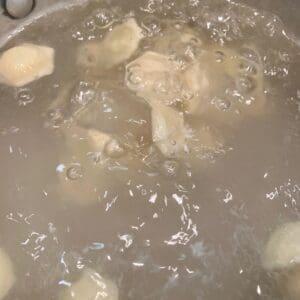 boiling dumplings