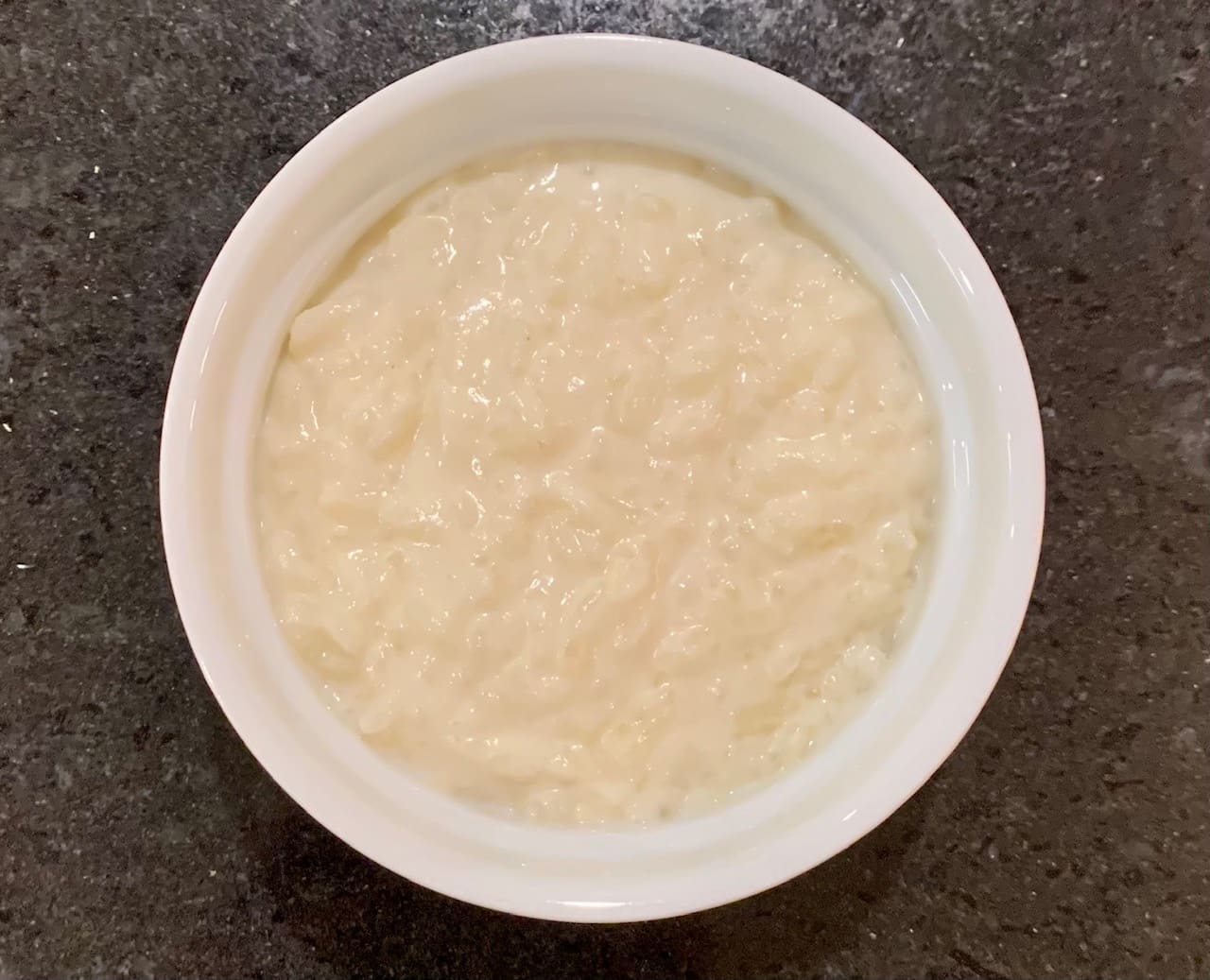 coconut rice pudding brulee closeup