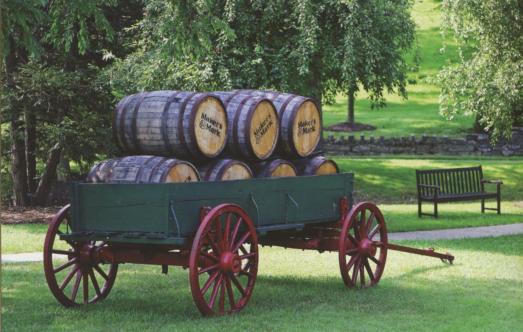 Maker's Mark bourbon wagon