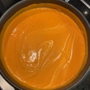 tomato bisque soup finished
