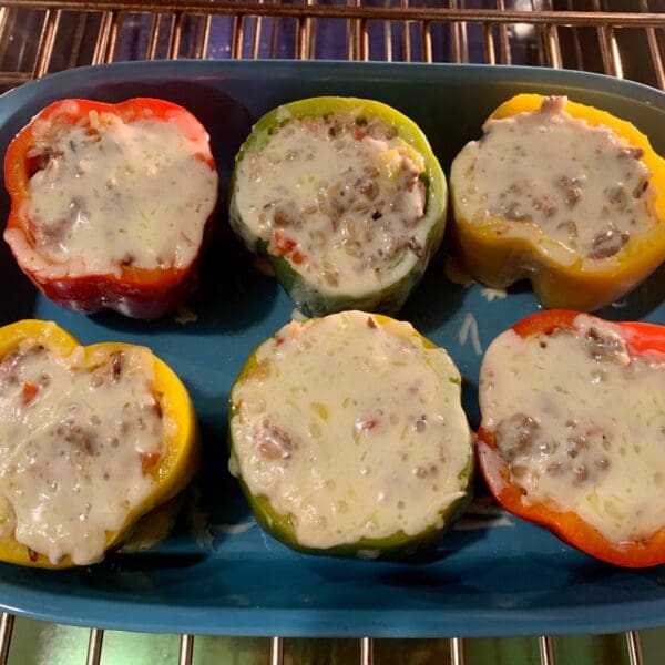 Stuffed Bell Peppers With Sausage And Beef - Cook Savor Celebrate