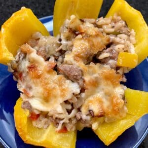 stuffed bell pepper yellow