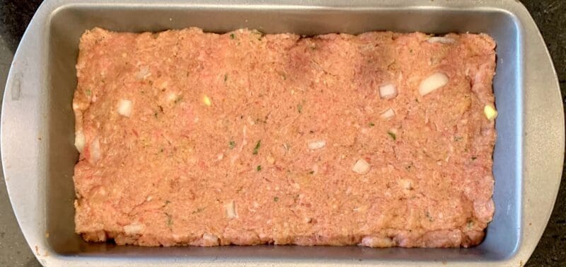 meatloaf in the pan