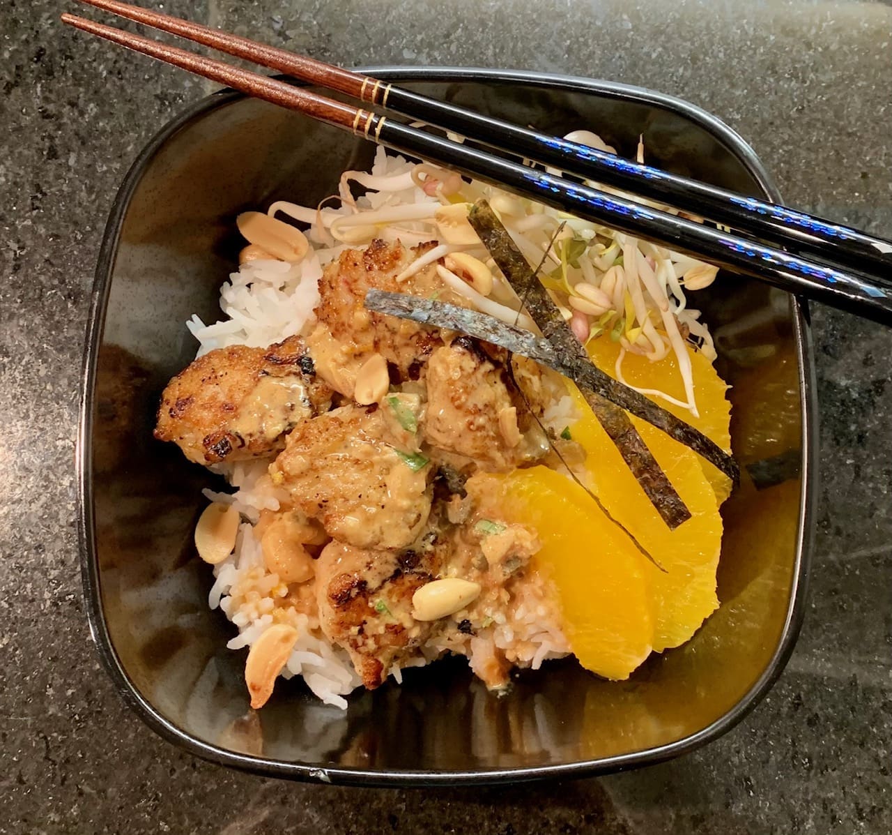 chicken with rice and red miso remoulade 3