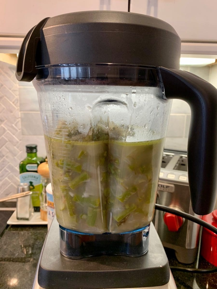 blending soup