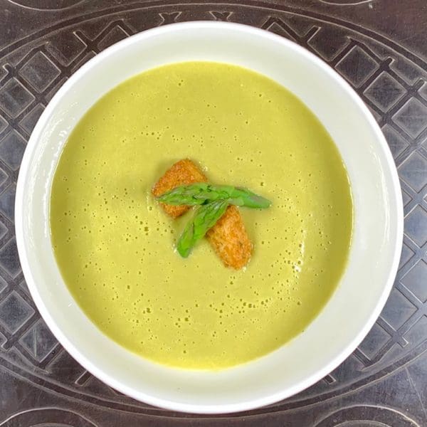 cream of asparagus soup main