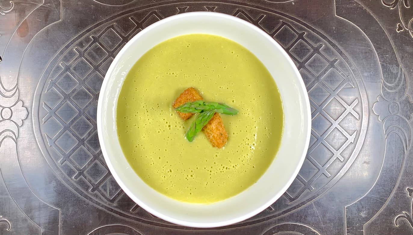 cream of asparagus soup main