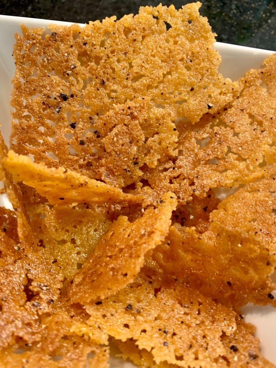 black pepper tuiles