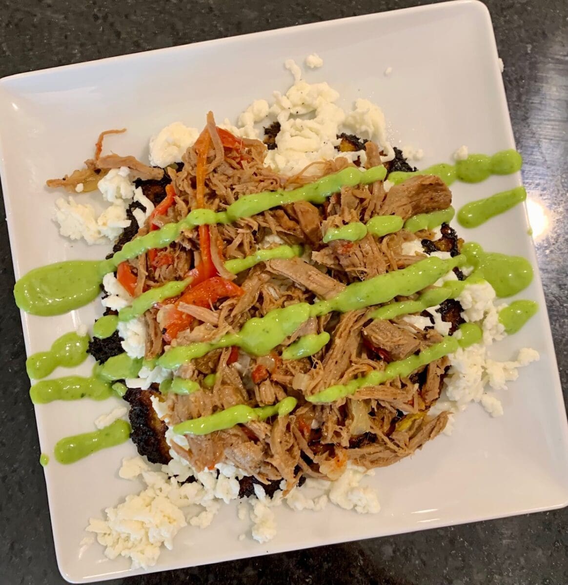 carne mechada cachapas