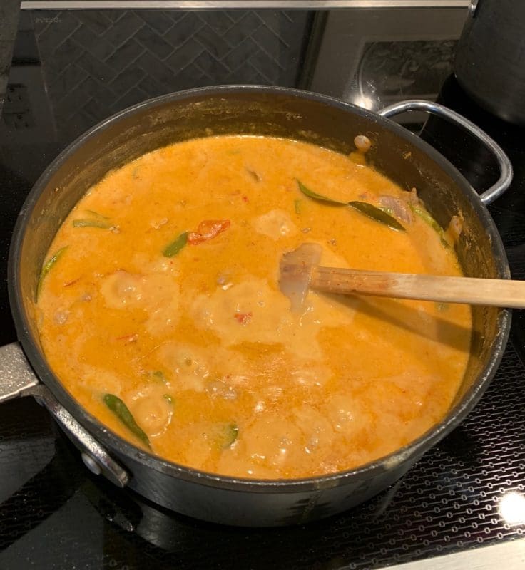reducing the curry