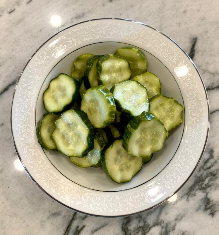 sweet and spicy butter pickles