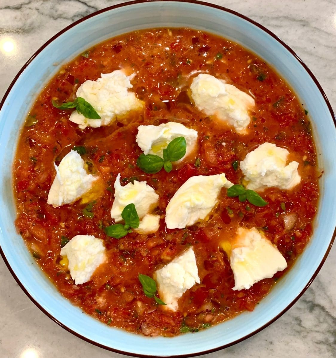 tomato caprese gazpacho 2