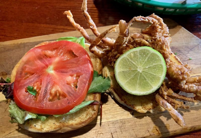 hammerheads - louisville softshell crab sandwich