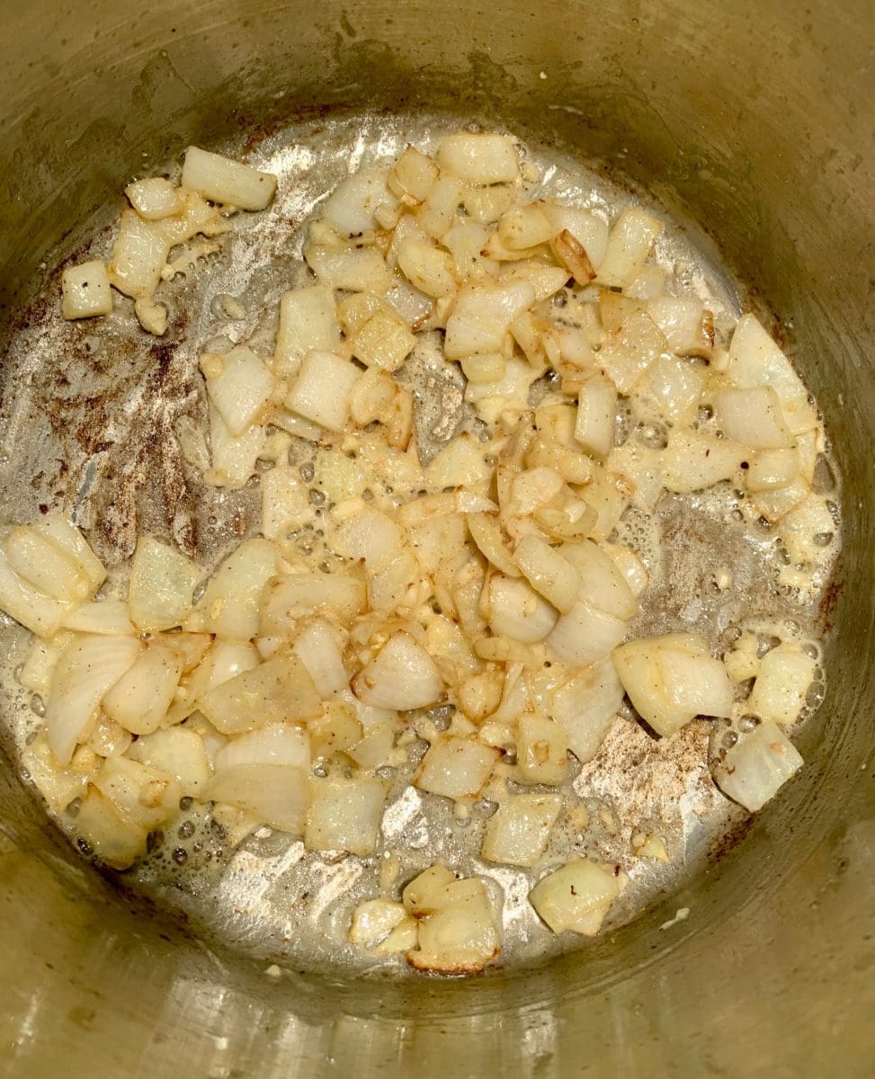 sauteed onion and garlic