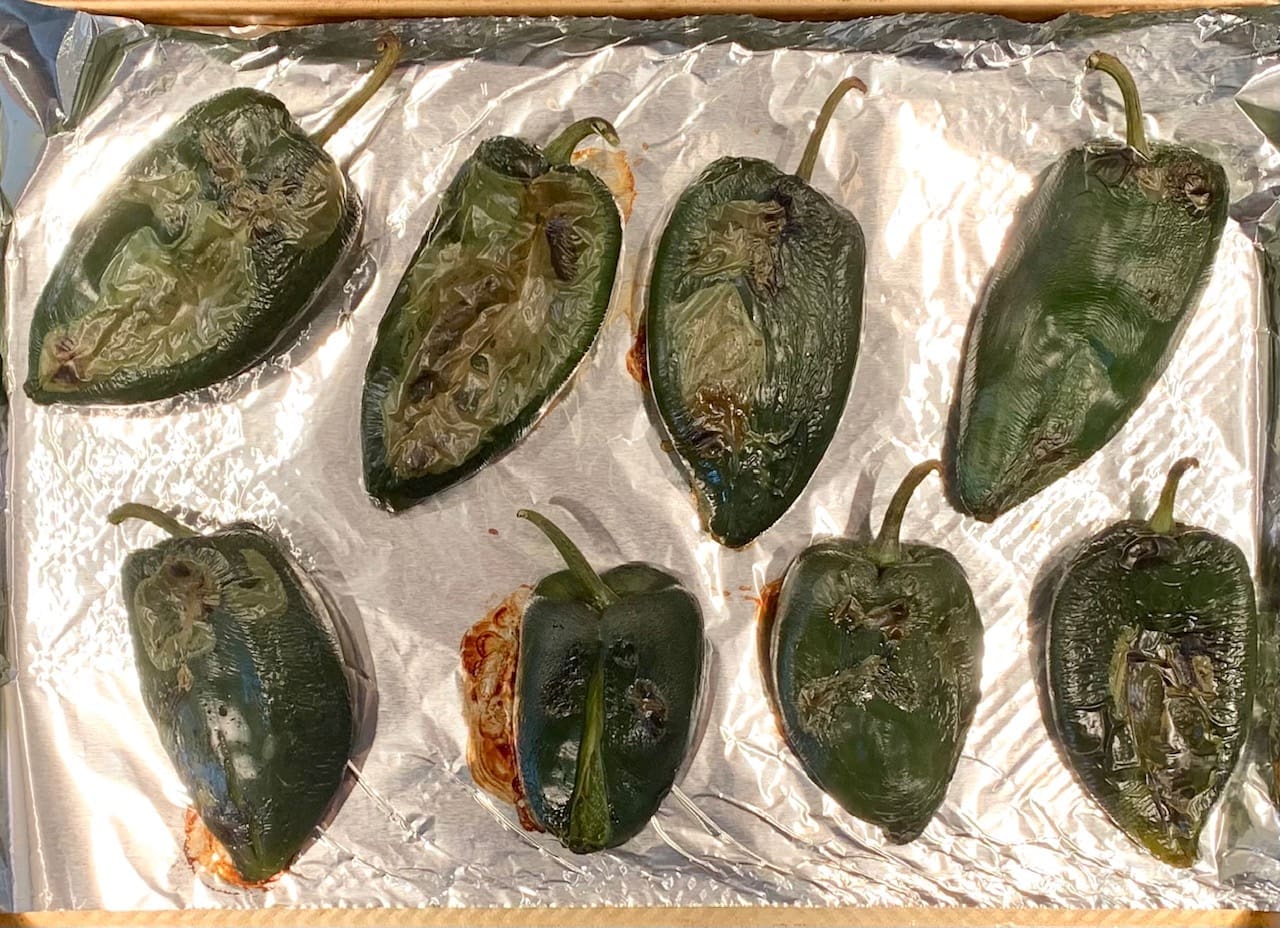 roasted poblano peppers