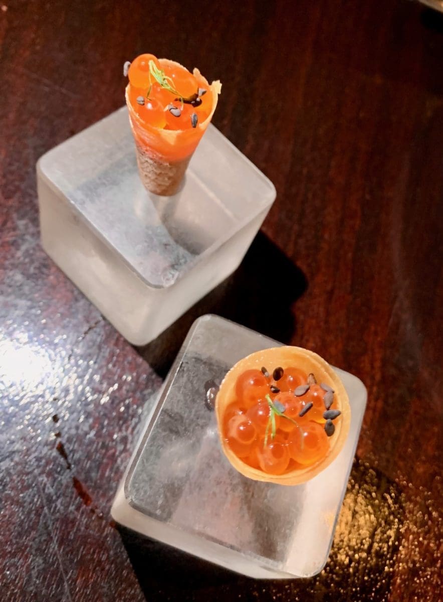 bagels and lox cone