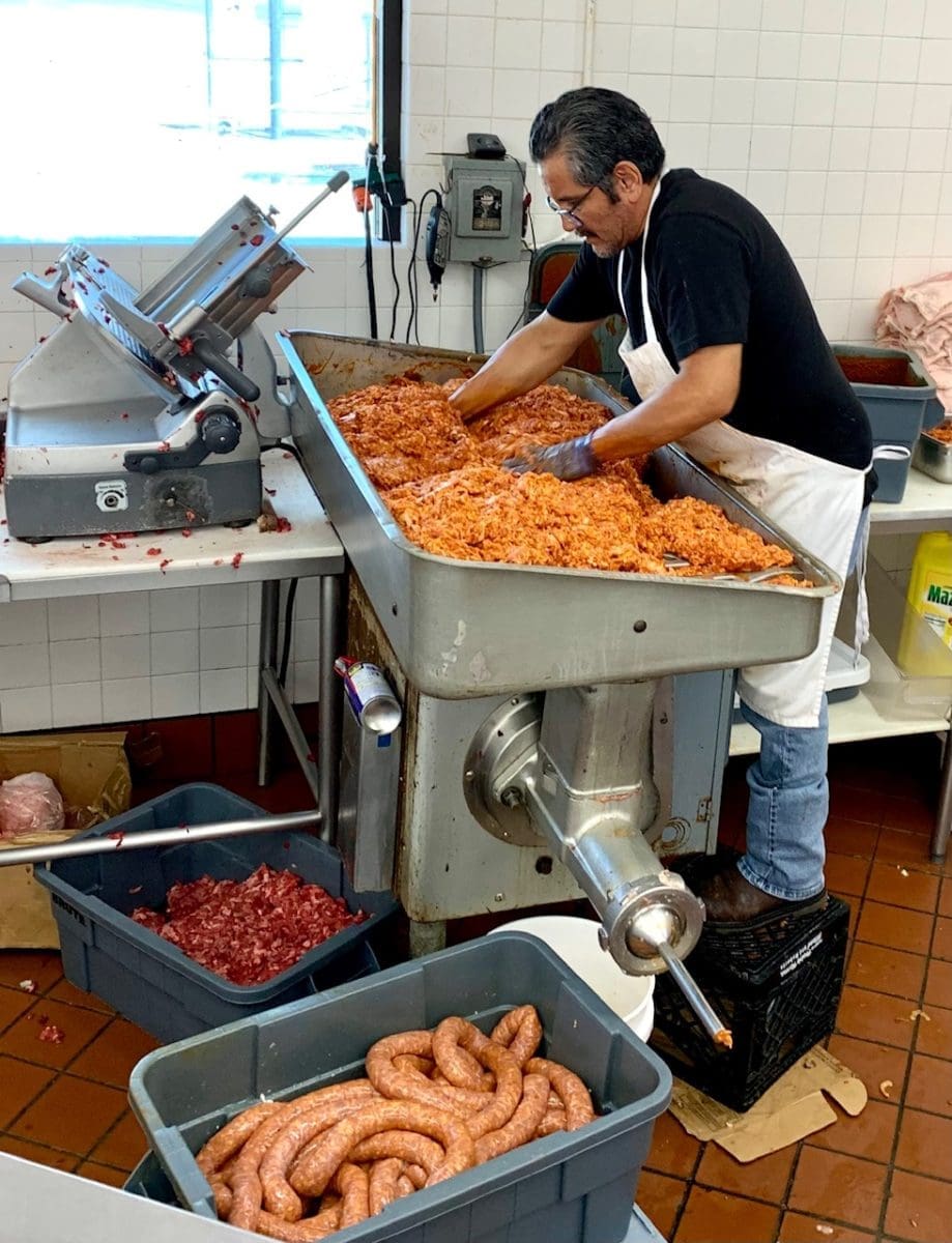making chorizo