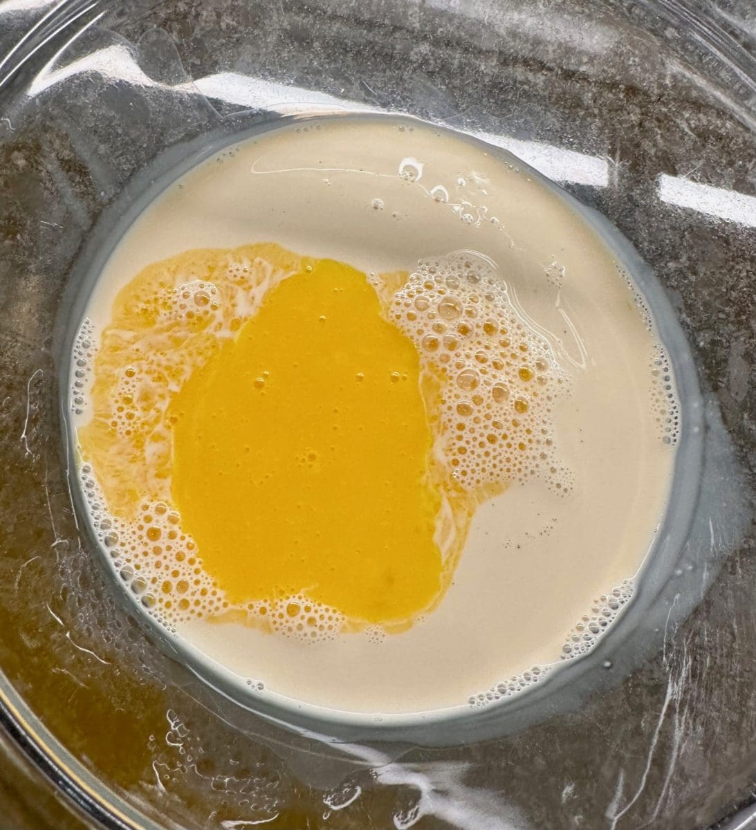 egg yolk and milk